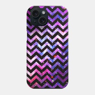 galaxy and black line pattern Phone Case