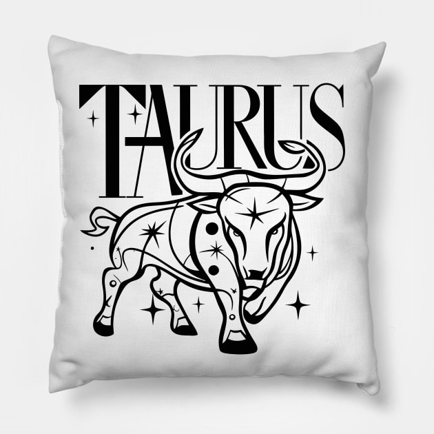 Taurus Pillow by Custom Prints HD