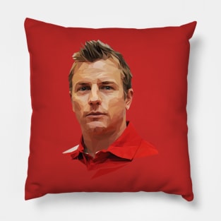 Kimi Raikkonen low poly Pillow