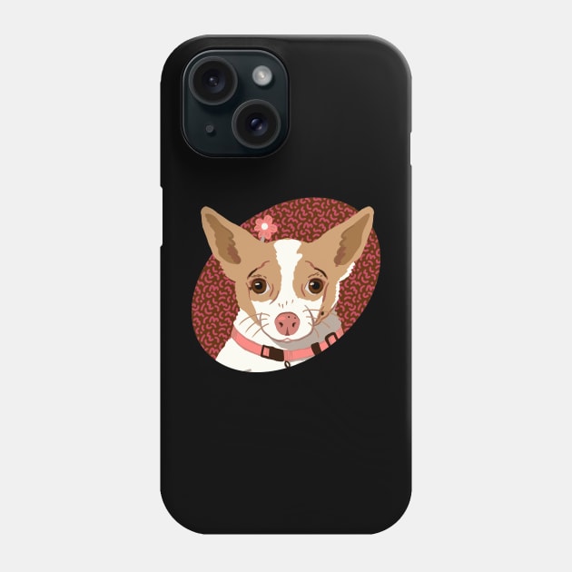 Tan and White Chihuahua Phone Case by Annelie
