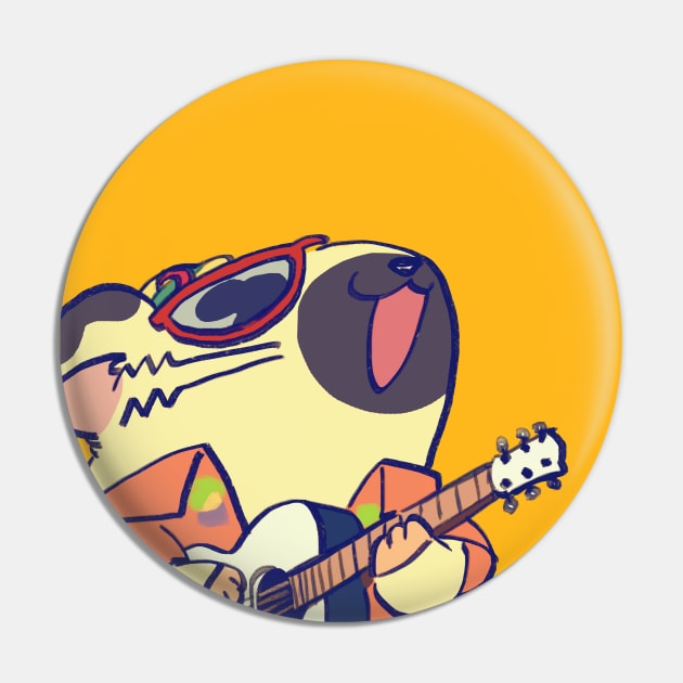 the very cool boss playing guitar / hamster anime Pin by mudwizard