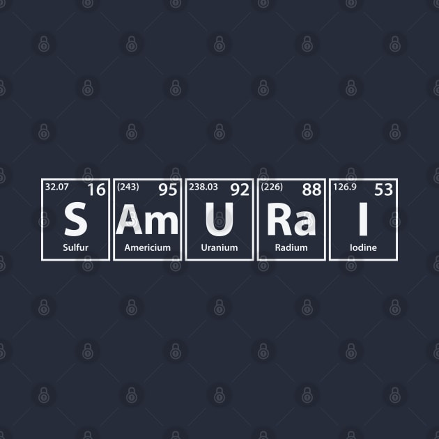 Samurai (S-Am-U-Ra-I) Periodic Elements Spelling by cerebrands