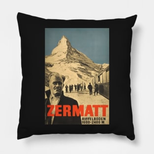 Zermatt, Switzerland,Ski Poster Pillow