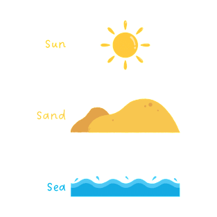 Sun Sand Sea Summer T-Shirt