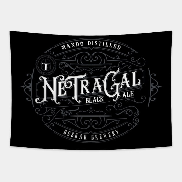 Ne'Tra Gal Beskar Black Ale Tapestry by Juice_On