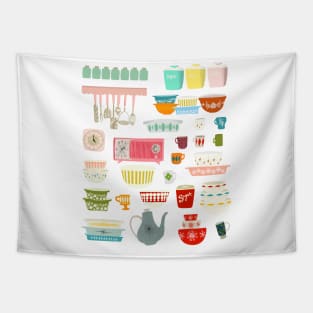 Kitchen Items Tapestry