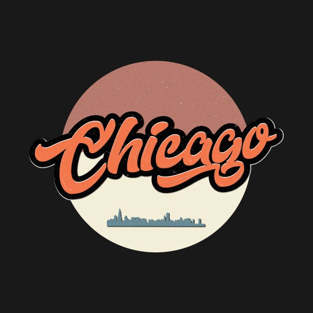 Retro Vintage Chicago by TrendyClothing