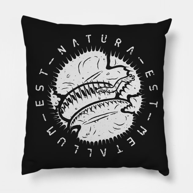 Natura Est Metallum : Dionaea muscipula Pillow by Gregrrr