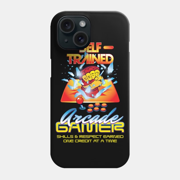Self Trained Arcade Gamer Phone Case by manoystee