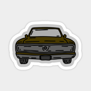 best vintage retro muscle cars Magnet