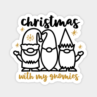 Christmas with my gnomies Magnet