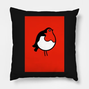 Red Breasted Robin Pillow