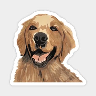 Golden Retriever Painting Magnet