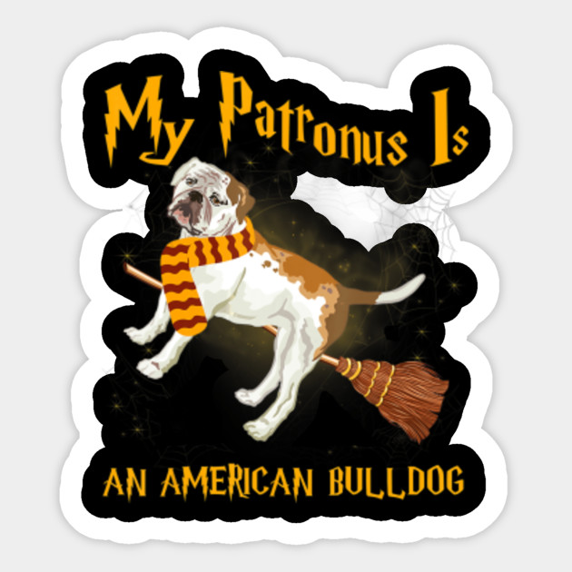 American Bulldog Laptop StickerDie Cut Vinyl