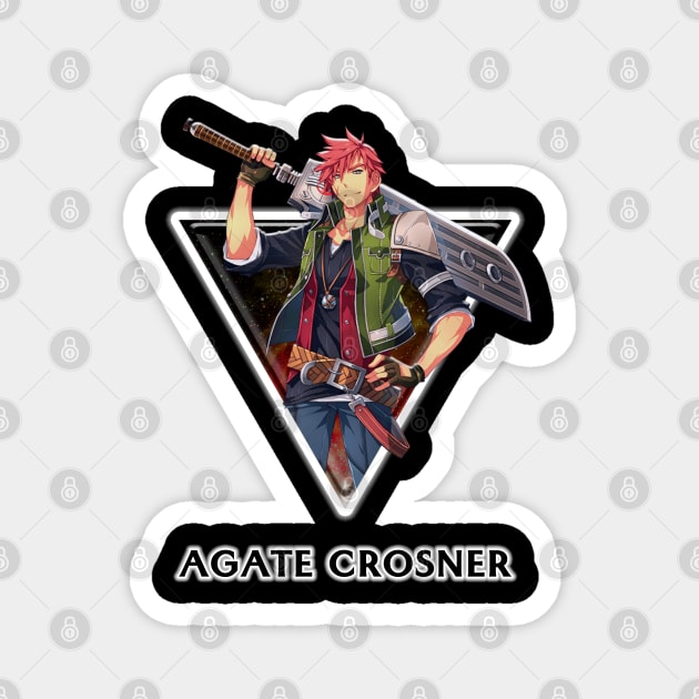 Trails of Cold Steel - Agate Crosner Magnet by RayyaShop