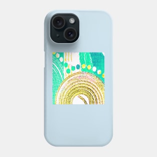 Concentric Colors Yellow & Green Phone Case