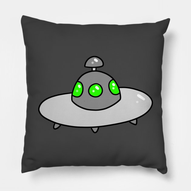 Cute UFO Pillow by saradaboru