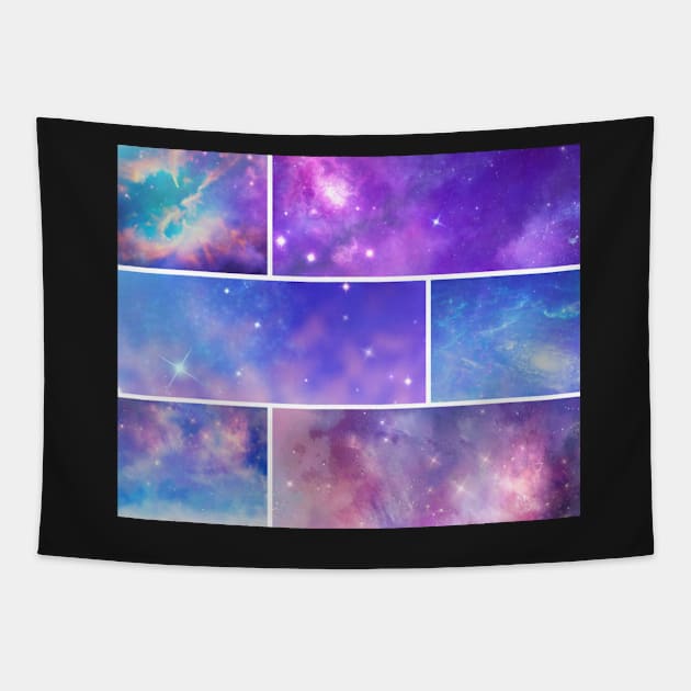Cosmic Collage Tapestry by LaurenPatrick