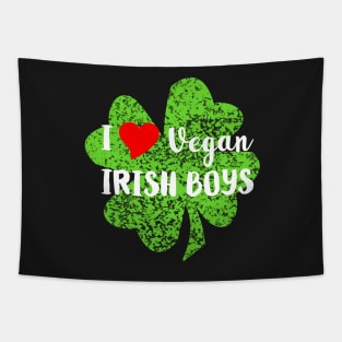 I Love Vegan Irish Boys Tapestry