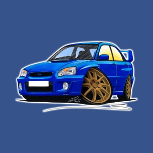 Subaru Impreza (03-06) Blue T-Shirt