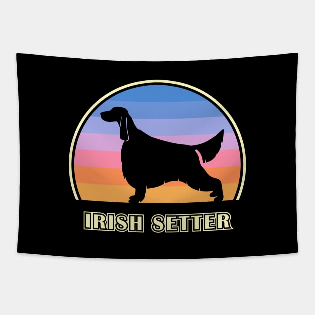 Irish Setter Vintage Sunset Dog Tapestry by millersye