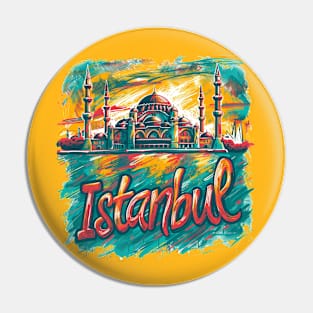 Istanbul Retro Turkey t-shirt Pin