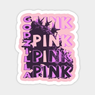 pink godzilla Magnet