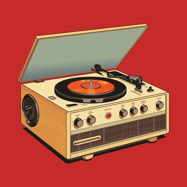 vintage Record Player by DavidLoblaw