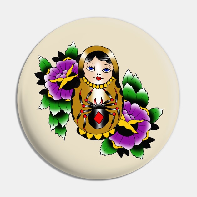 Nesting Doll Pin by APOCALYPTIK