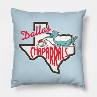 Defunct Dallas Chaparrals Basketball Pillow