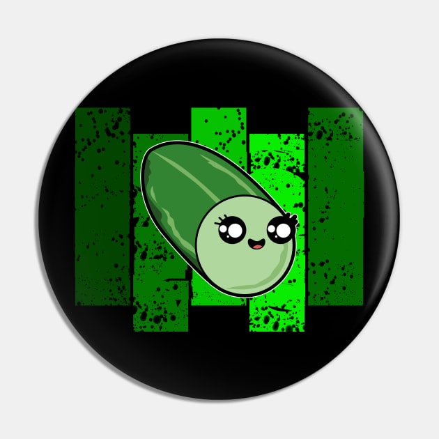 Retro Zucchini Pin by Imutobi