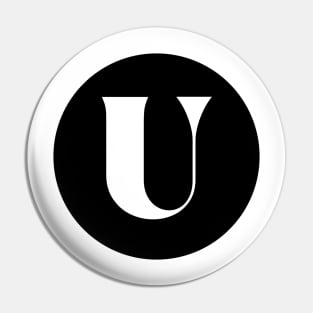 U (Letter Initial Monogram) Pin