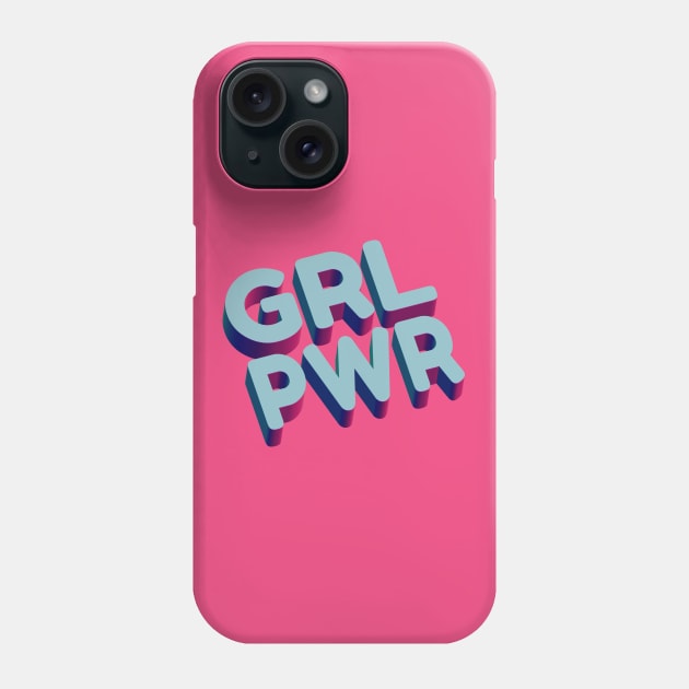 GRL PWR Phone Case by AKdesign