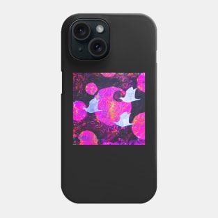 Three Cosmic Birds Digitally Altered Version of Original Work 3 Phone Case