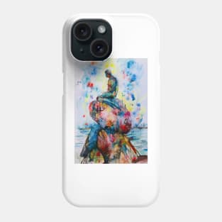 THE LITTLE MERMAID - watercolor painting Phone Case