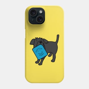 Cute Dog with Positive Vibes Smiley Face Phone Case