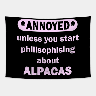 Funny Alpaca Birthday Saying Wool Women Tapestry