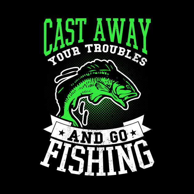 Rainbow Trout Shirt | Cast Away Your Trouble Gift by Gawkclothing