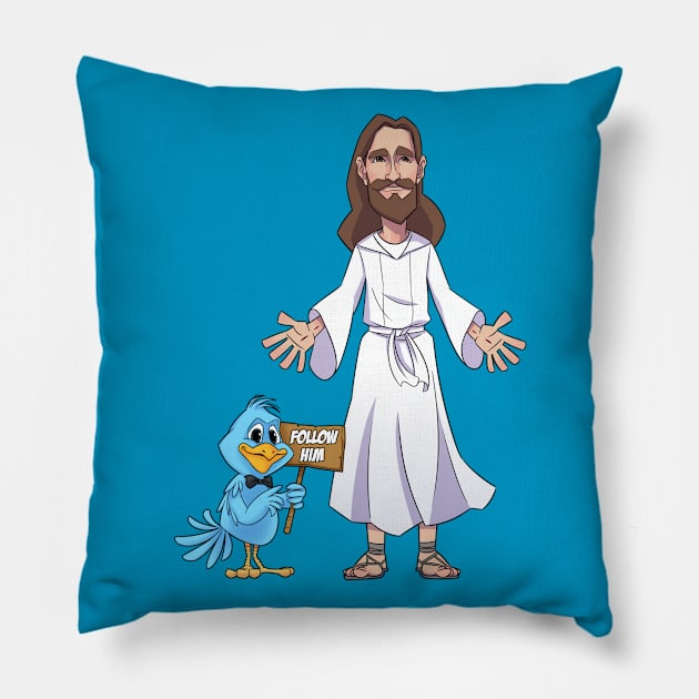 Follow Him - Jesus is the Key Pillow by WithCharity