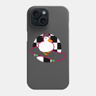 Cool duck in skate Phone Case