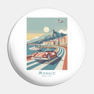 Vintage Monaco Grand Prix - Monte Carlo Racing Pin