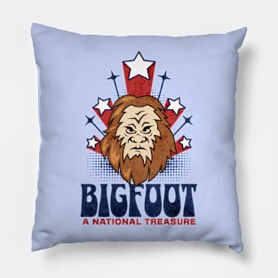 Bigfoot a National Treasure USA Pillow