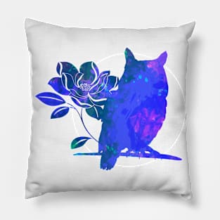 Dream Spirit Owl tie-dye Pillow