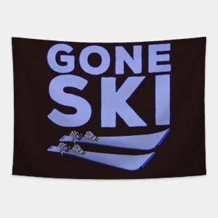 Gone Ski Tapestry