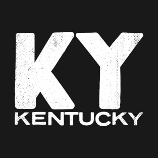 KY Kentucky State Vintage Typography T-Shirt