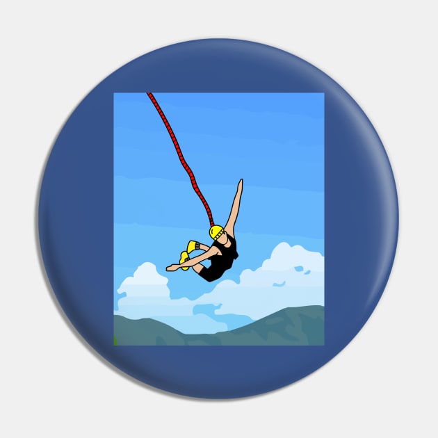 Bungee Jumping Jump To Freedom Pin by flofin