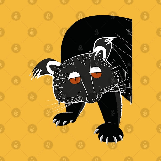 Black bear cat by belettelepink