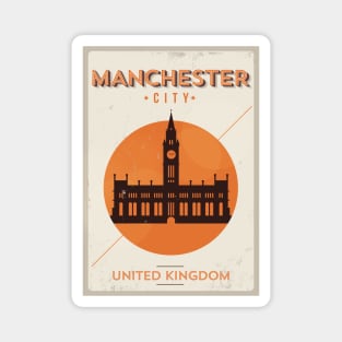 Manchester Poster Design Magnet