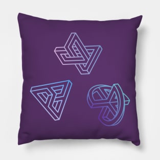 Strange Geometry - Dusk Pack (Outline) Pillow