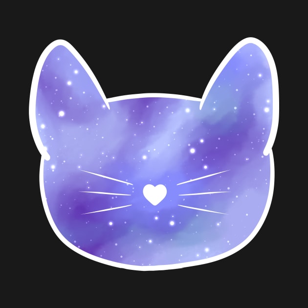 Kitty Blue Galaxy by Saramation